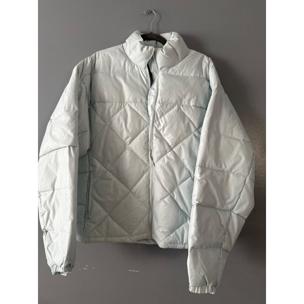 Steve & Barry's Double Down Puffer Jacket Womens XXL Light Mint Down Outerwear